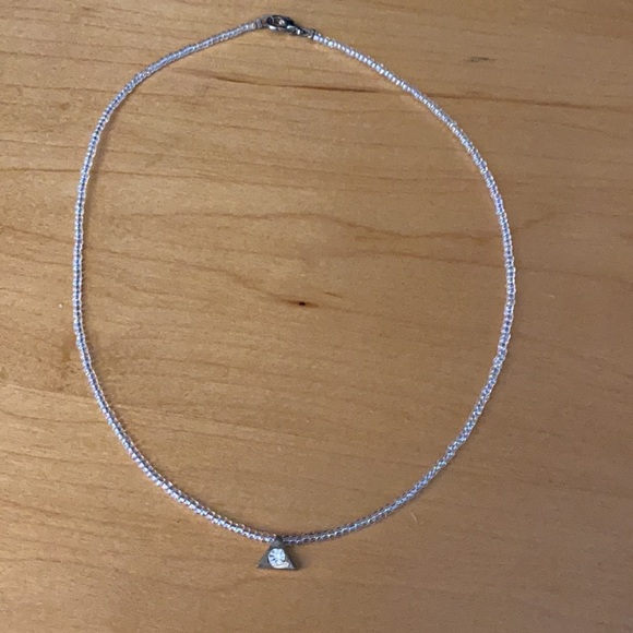 Geometric Triangle Pendant Necklace - Picture 5 of 15